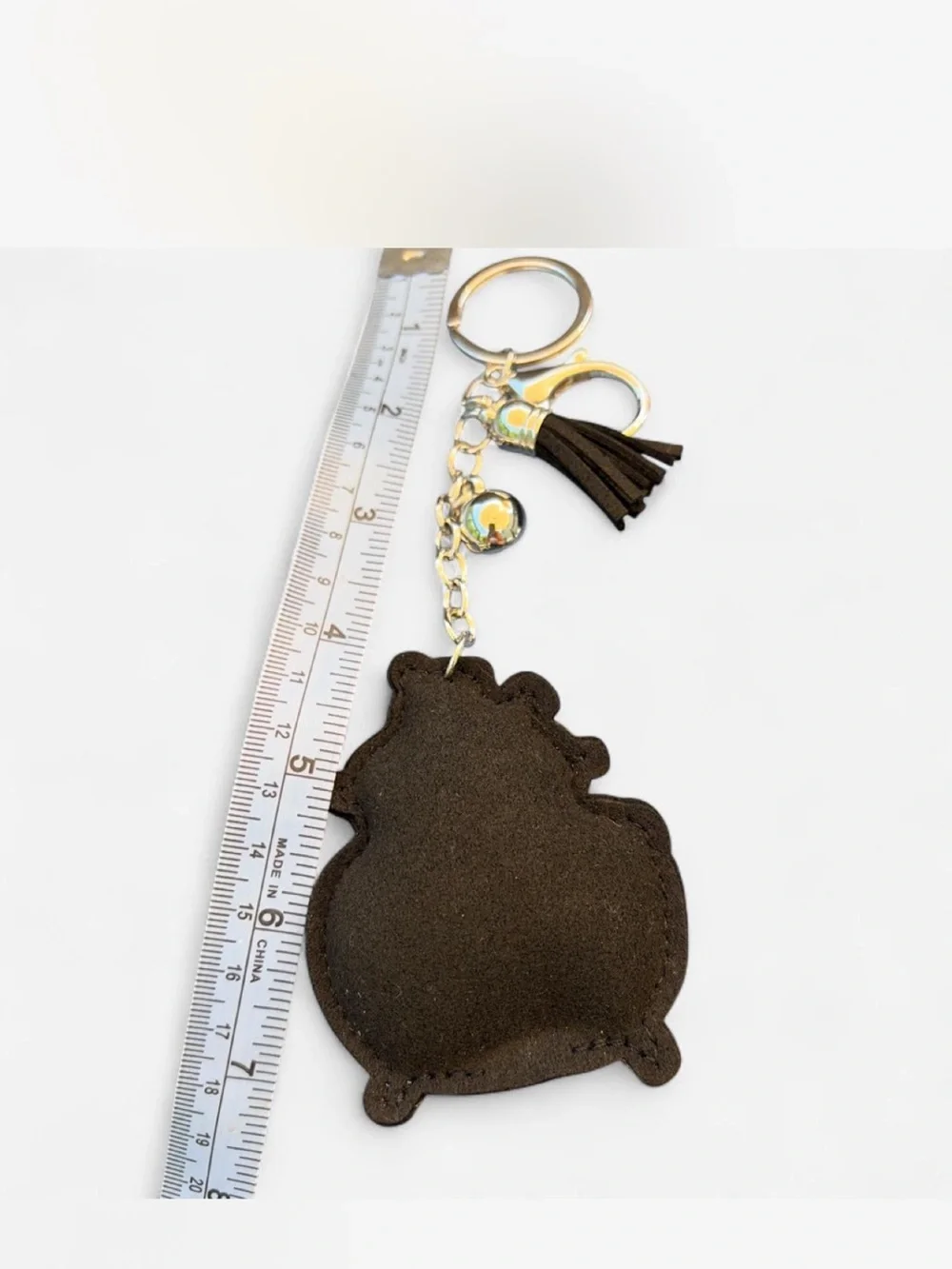 Crystal Frog Keychain with Tassel - Black & Green